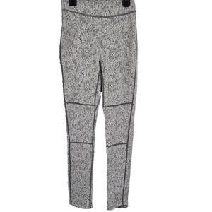 Gymshark Fleur Textured Leggings High Waist Grey Marl Small Pull On